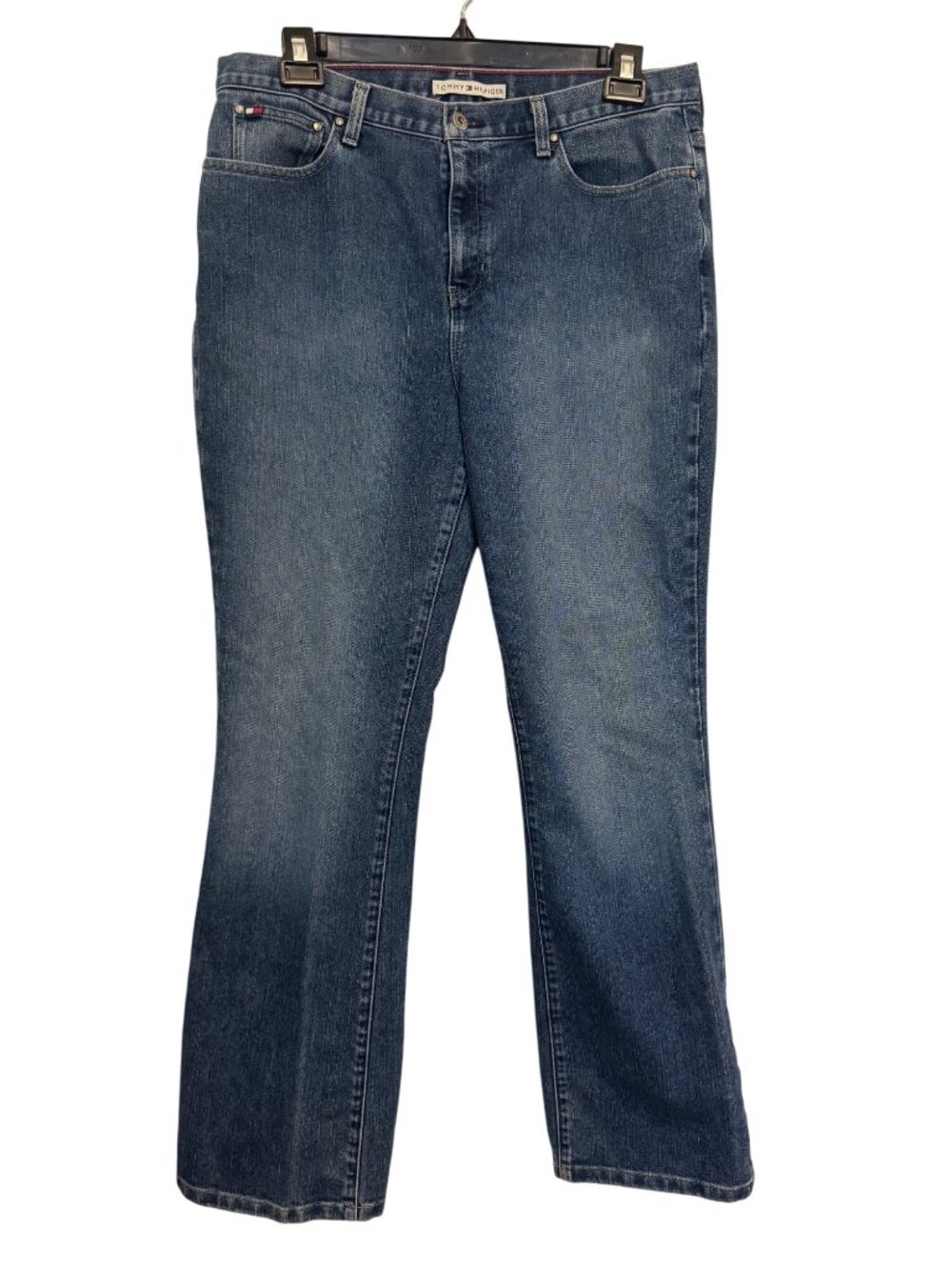 vintage Tommy Hilfiger Hipster Bootcut Jeans Size 16 In Blue Denim